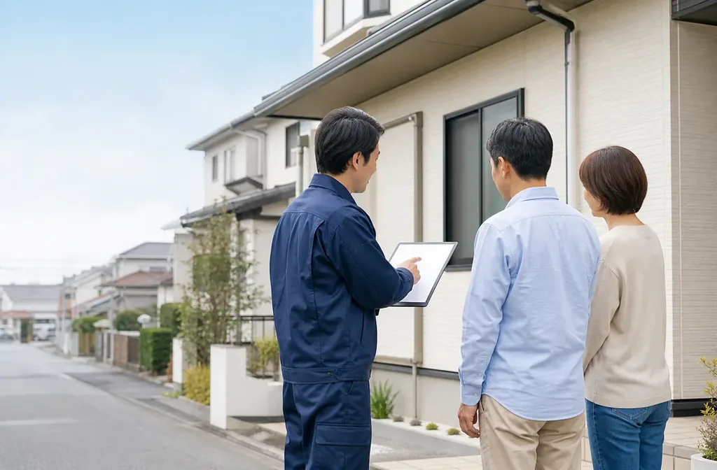 無料診断について相談する様子